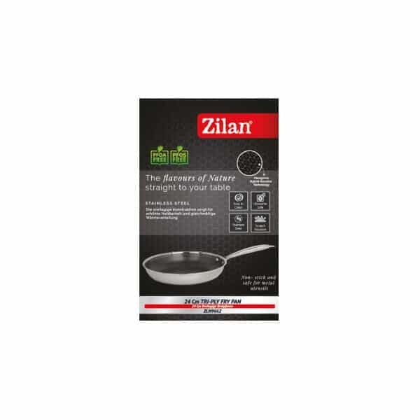 Tigaie inox antiaderenta, diametru 24 cm, compatibila inductie, capacitate 1.4 l