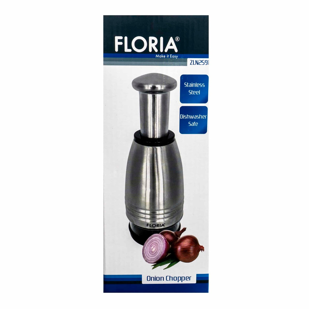 Tocator ceapa din inox, lame ascutite, usor de utilizat si curatat