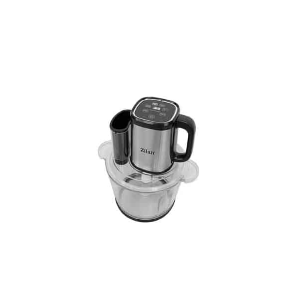 Tocator digital multifunctional pentru legume si fructe, vas sticla 3L, 4 programe, lame titan, 500W