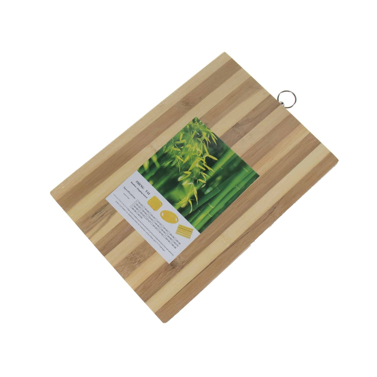 Tocator dreptunghiular din bambus 34x24 cm, suprafata antiderapanta