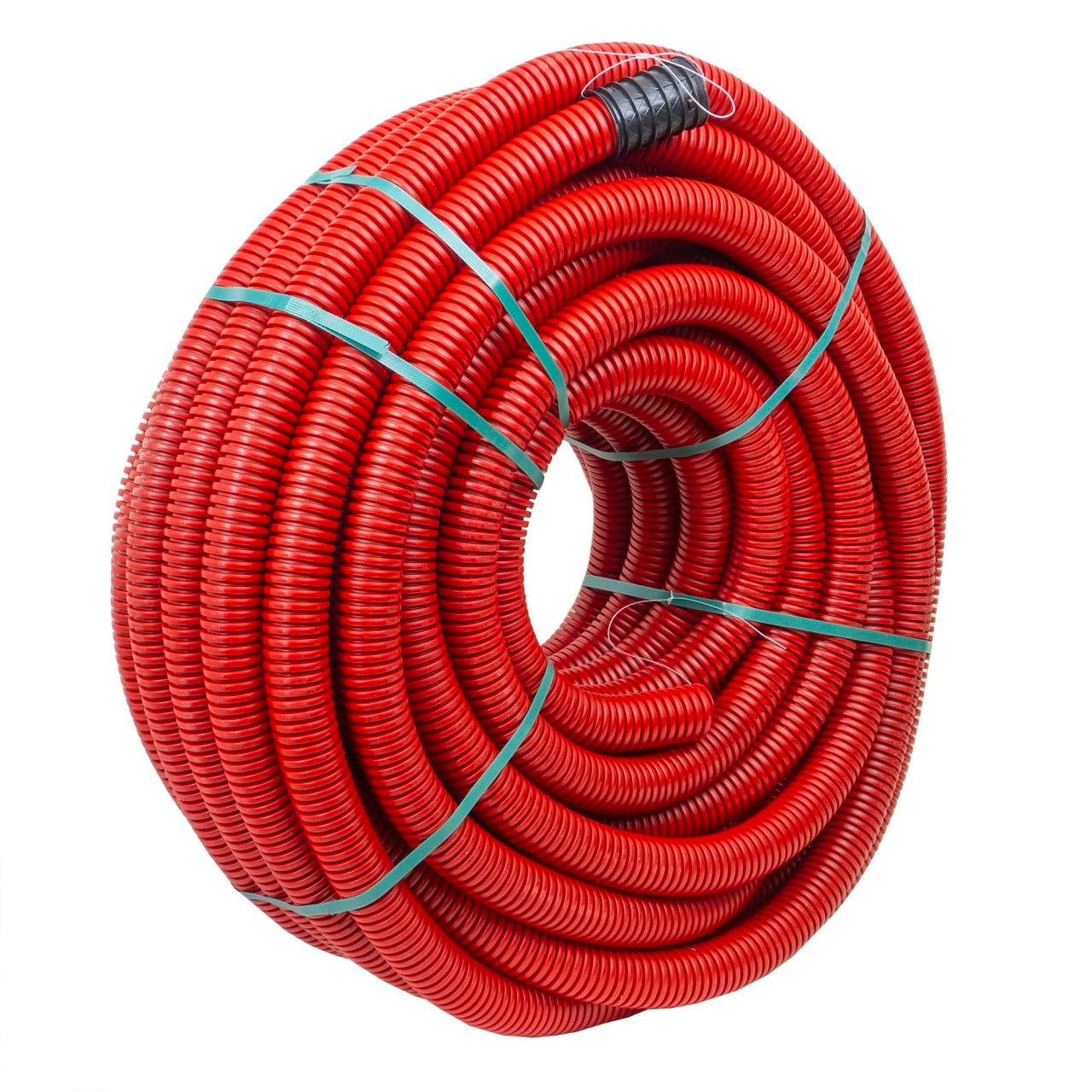 Tub flexibil copex pentru protectie cablu, 50mm, 450N, lungime 50ml, rosu