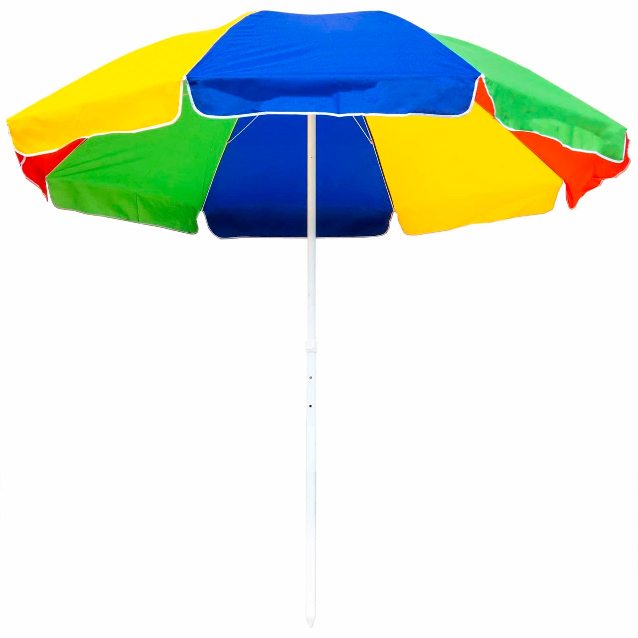 Umbrela protectie soare multicolora, diametru 300cm, inaltime reglabila 260cm, stalp 33mm