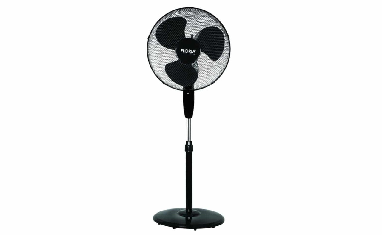 Ventilator cu picior, 40W, diametru 40 cm, 3 viteze, unghi inclinare reglabil