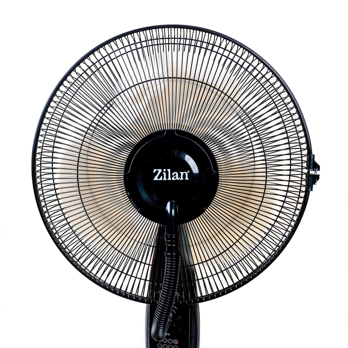 Ventilator cu pulverizare apa 75W, 3 viteze, functie umidificare, negru