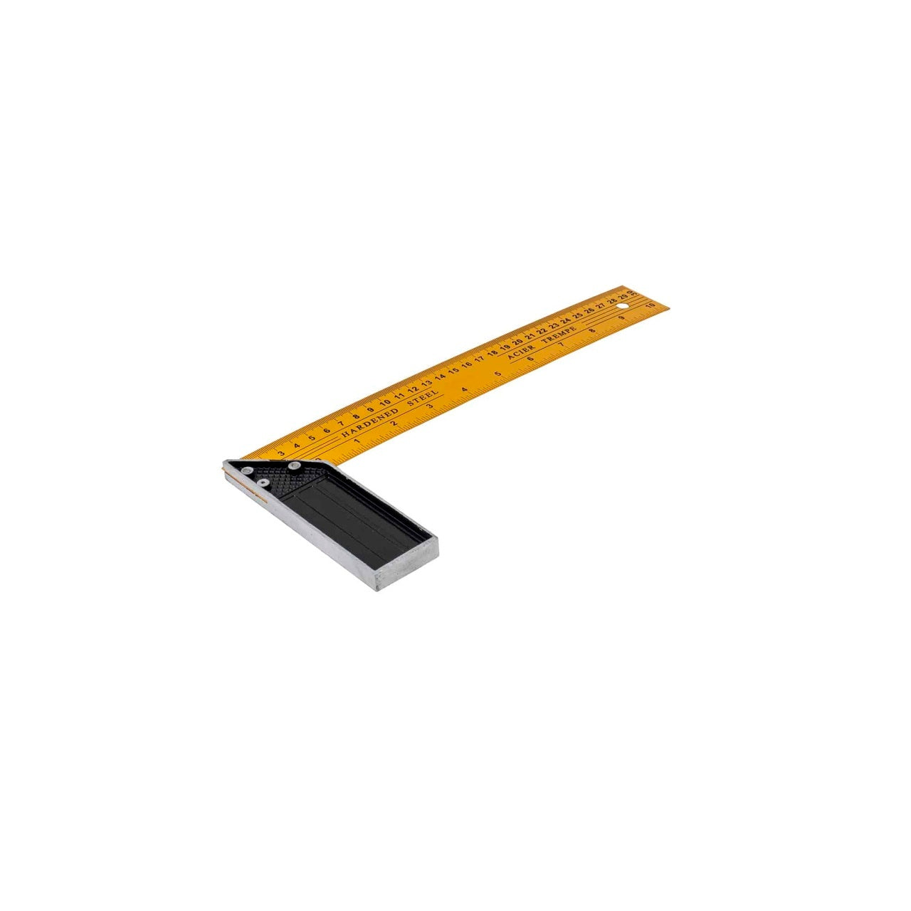 Vinclu profesional manual, 30cm, metal, galben