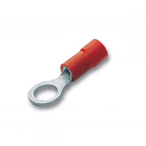 Papuci inel M4 1.5 mm rosii, 100 bucati, conexiuni electrice sigure