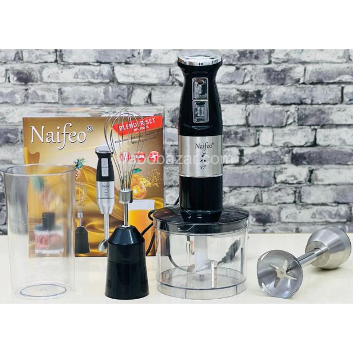 Set blender de mână Naifeo NF-8004S, 500 W, cu tel și tocător – imagine 1