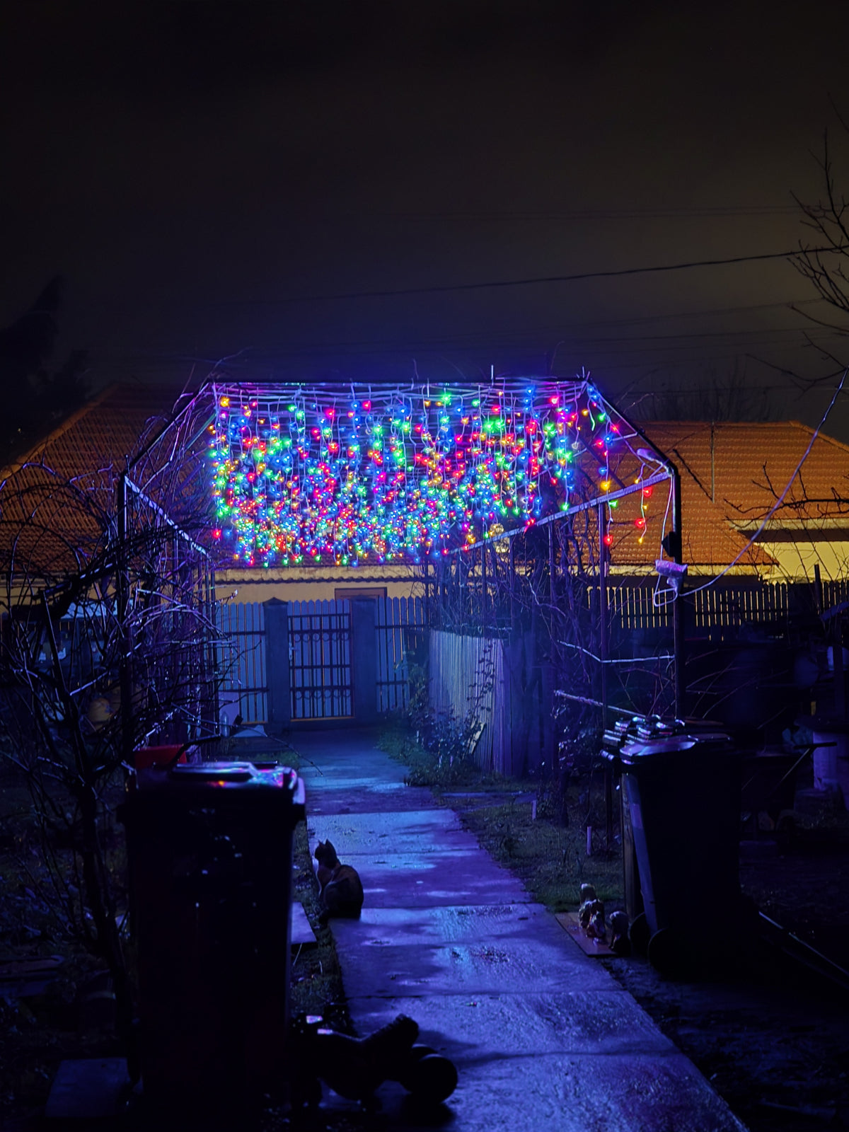 Instalație LED tip țurțuri, 1000 LED-uri, 50 m, multicoloră – imagine 4