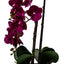 Orhidee 3 fire cu aspect natural in ghiveci ceramic gri, H 50 cm