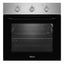 Pachet cuptor electric incorporabil 70L inox + plita gaz 59x51cm + hota 2 motoare 190W