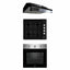 Pachet cuptor electric incorporabil 70L inox + plita gaz incorporabila + hota inox 2 motoare