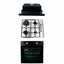 Pachet cuptor electric incorporabil 51L negru + plita gaz inox + hota incorporabila 140W