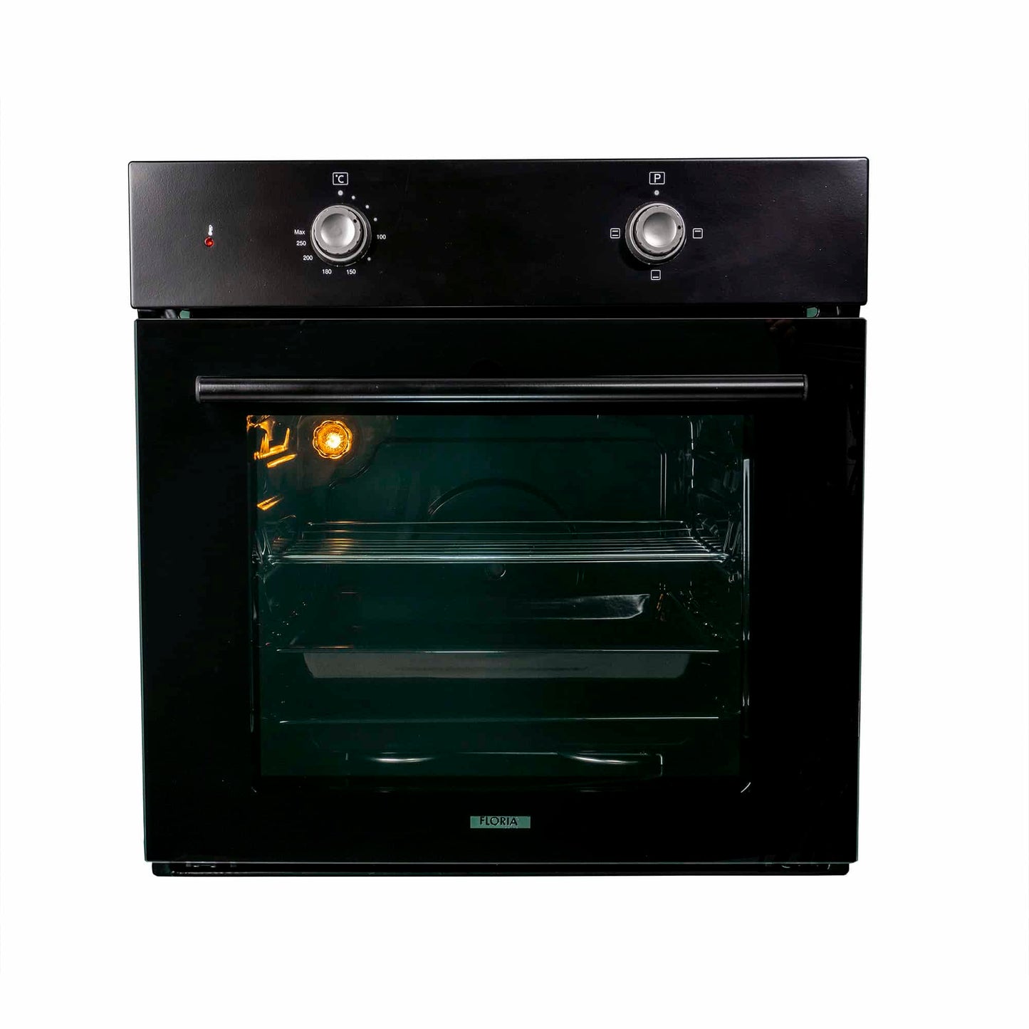 Pachet cuptor electric incorporabil 51L negru + plita gaz incorporabila + hota decorativa 60 cm