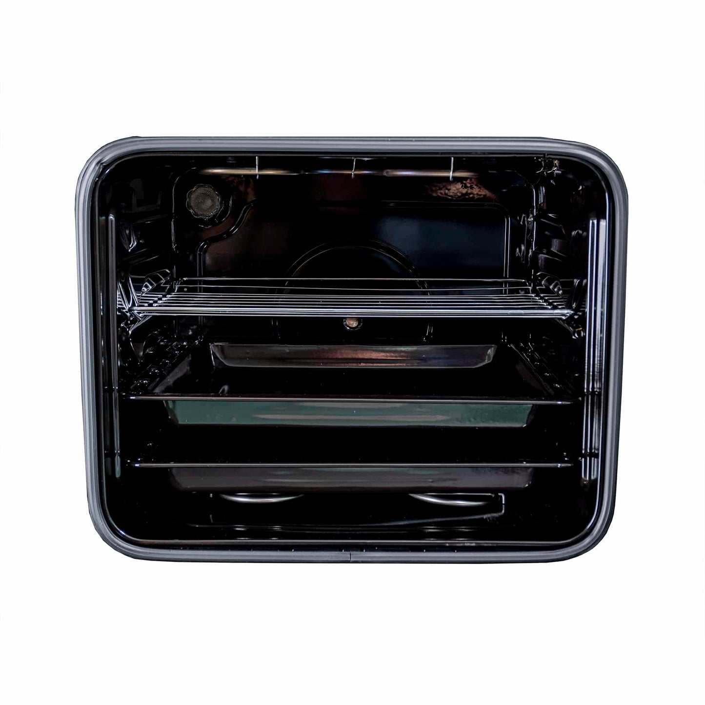 Pachet cuptor electric incorporabil 51L negru + plita gaz incorporabila + hota decorativa 60 cm