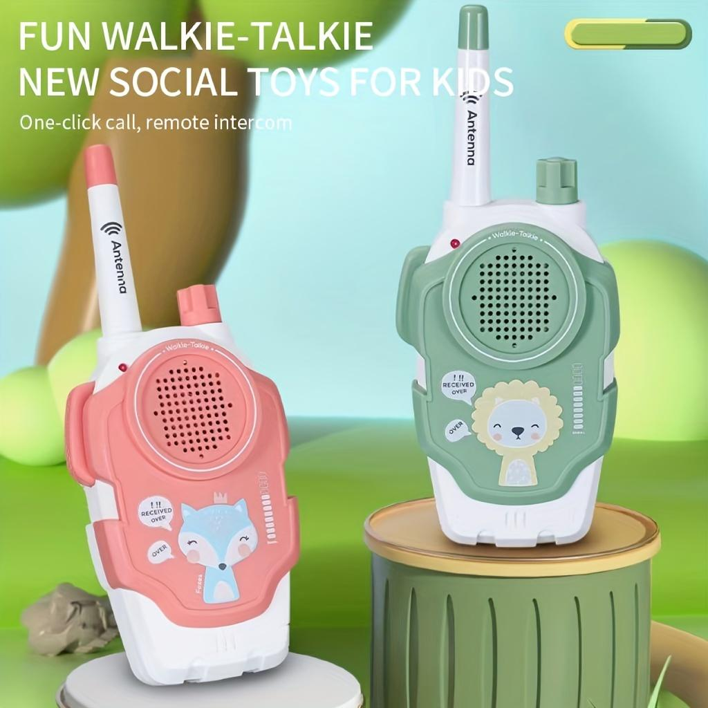 Set 2 stații Walkie Talkie pentru Copii cu Design Animaluțe – Set 2 Radiouri Portabile cu Antenă și Sunet Clar