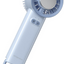 Ventilator portabil de mână cu funcție de răcire, reîncărcabil USB, mini ventilator compact pentru călătorii și birou, albastru