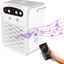 Aer conditionat mini, rezervor de apa de 1000 ml, 3 viteze ale vantului, difuzor Bluetooth, lumina ambientala colorata, racire rapida, alb