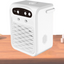Aer conditionat mini, rezervor de apa de 1000 ml, 3 viteze ale vantului, difuzor Bluetooth, lumina ambientala colorata, racire rapida, alb