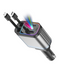 Modulator FM Bluetooth Auto cu USB-C, USB, Incarcare Rapida si LED RGB, negru