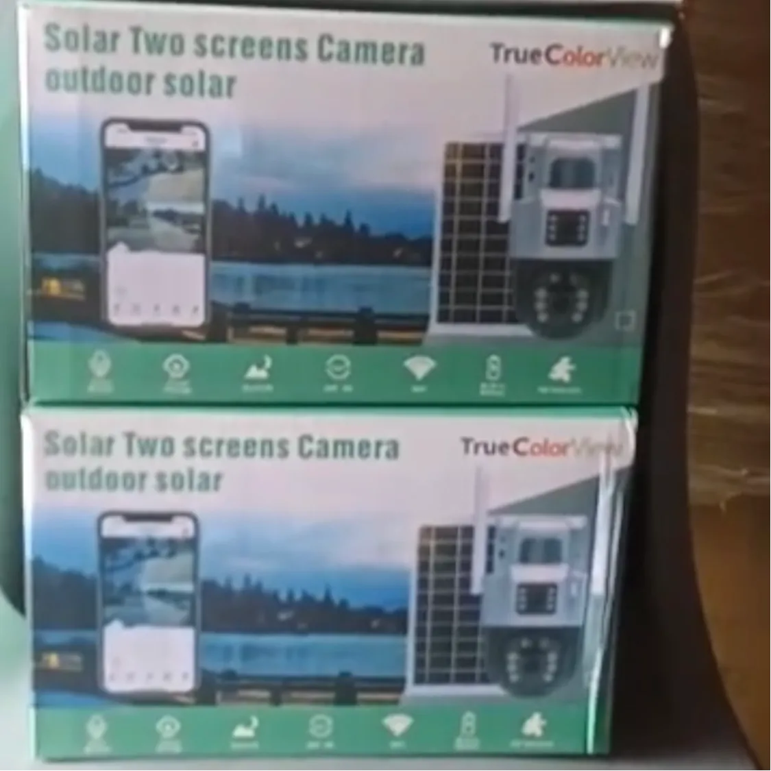Cameră solară TrueColorView Two Screens, Wi-Fi, alb-negru – imagine 1