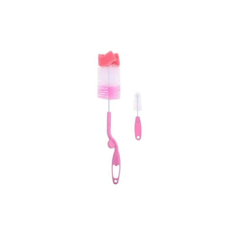 Set 2 perii pentru curatat sticle si recipiente inguste, maner ergonomic