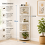 Raft organizator decorativ cu 5 etaje, pentru living, baie sau dormitor, dimensiuni 120x23cm, alb