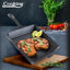 Tigaie grill fonta cu maner 25x4.7 cm, negru, pentru gatit uniform