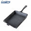 Tigaie grill fonta cu maner 25x4.7 cm, negru, pentru gatit uniform