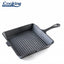 Tigaie grill fonta cu maner 25x4.7 cm, negru, pentru gatit uniform