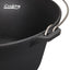 Ceaun fonta pura 16L, 41x19.5 cm, negru, pentru gatit traditional