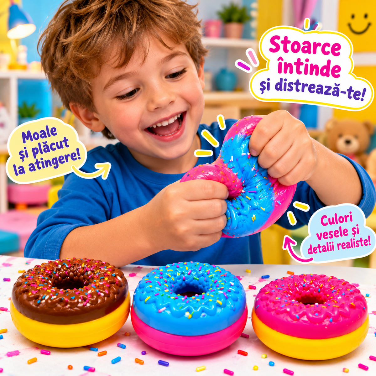 Jucărie Squishy Desert cu Accesorii, Modele Asortate
