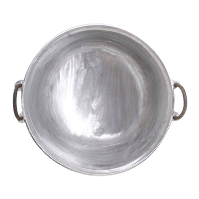 Ceaun aluminiu alimentar 60L cu fund rotund si manere