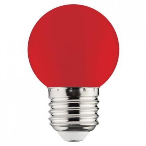 Bec LED 1W E27, lumina rosie, 220-250V, iluminat decorativ