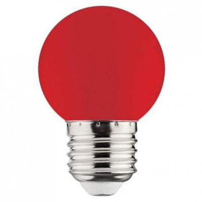 Bec LED 1W E27, lumina rosie, 220-250V, iluminat decorativ