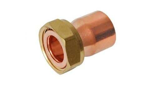Fiting cupru semiolandez drept 22 x 3/4 pentru lipire, conexiune sigura instalatii