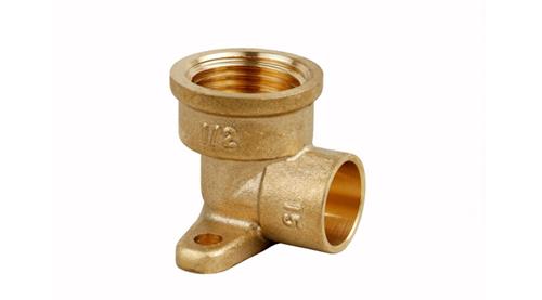 Fiting cupru cot perete 22 x 3/4 I-FI pentru instalatii sanitare si termice