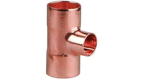 Fiting cupru teu redus 22x18x22 mm pentru instalatii sanitare si termice