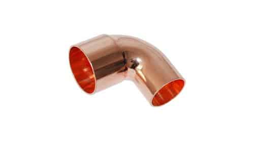 Fiting cot cupru 28 mm pentru lipire, unghi 90° pentru instalatii sanitare si termice