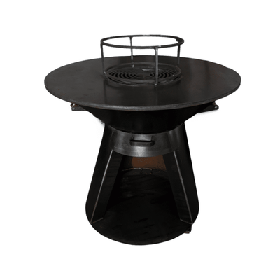 Gratar con cu plita rotunda 650 mm si inaltime 900 mm, plita 10 mm grosime