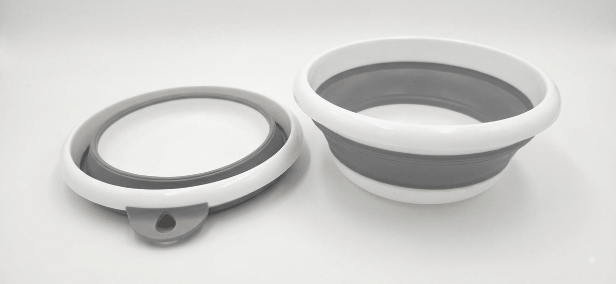 Castron pliabil din plastic si silicon, diametru 29 cm, inaltime 10.5 cm
