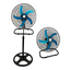 Ventilator vertical 3in1, potrivit pentru podea, perete sau masă,  design cu bază metalică robustă și înălțime reglabilă pentru flexibilitate sporită, negru
