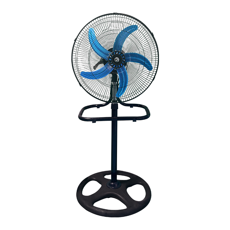 Ventilator vertical 3in1, potrivit pentru podea, perete sau masă,  design cu bază metalică robustă și înălțime reglabilă pentru flexibilitate sporită, negru
