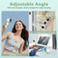 Ventilator portabil din plastic cu baterii USB, cu motor electric, pliabil, fără elici, cu 5 trepte de viteza, verde