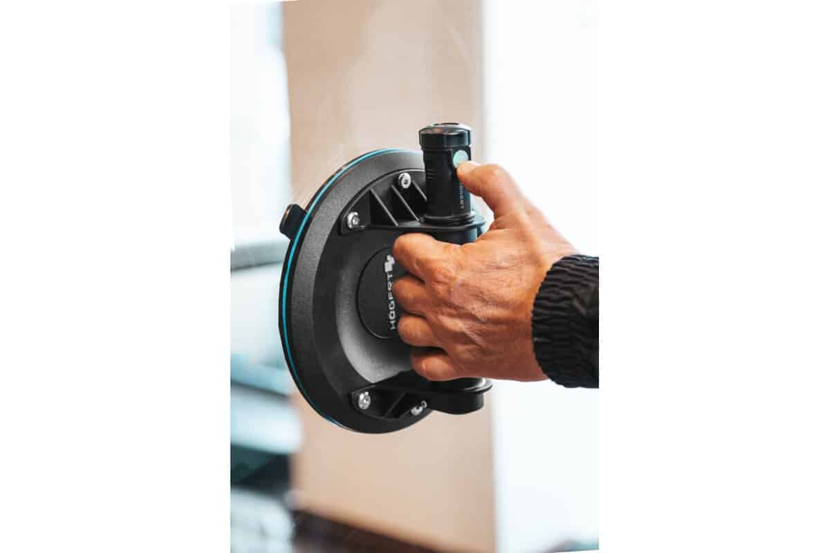 Ventuză pneumatică 200 mm pentru manipulare suprafețe netede, sistem rapid prindere