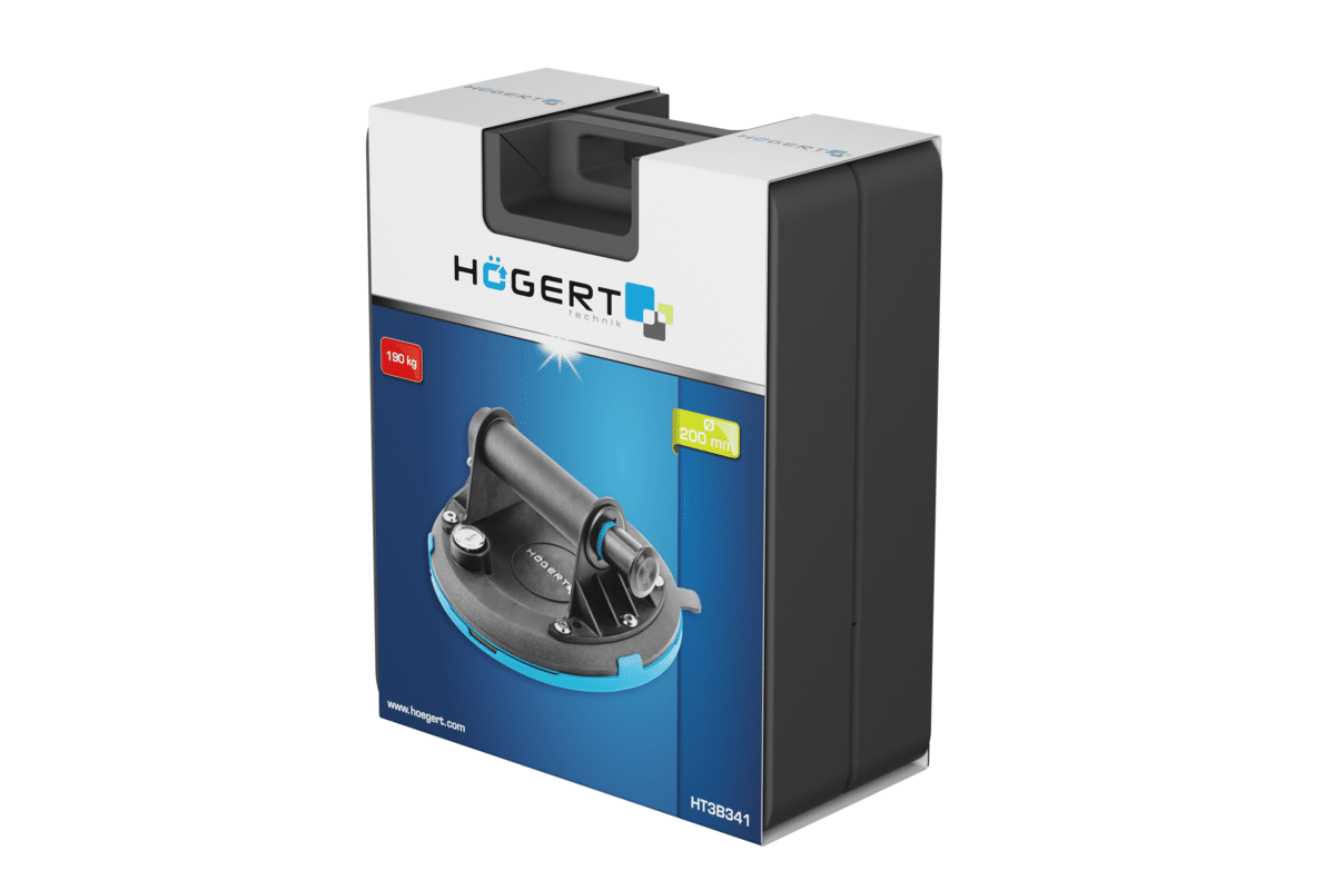 Ventuză pneumatică 200 mm pentru manipulare suprafețe netede, sistem rapid prindere