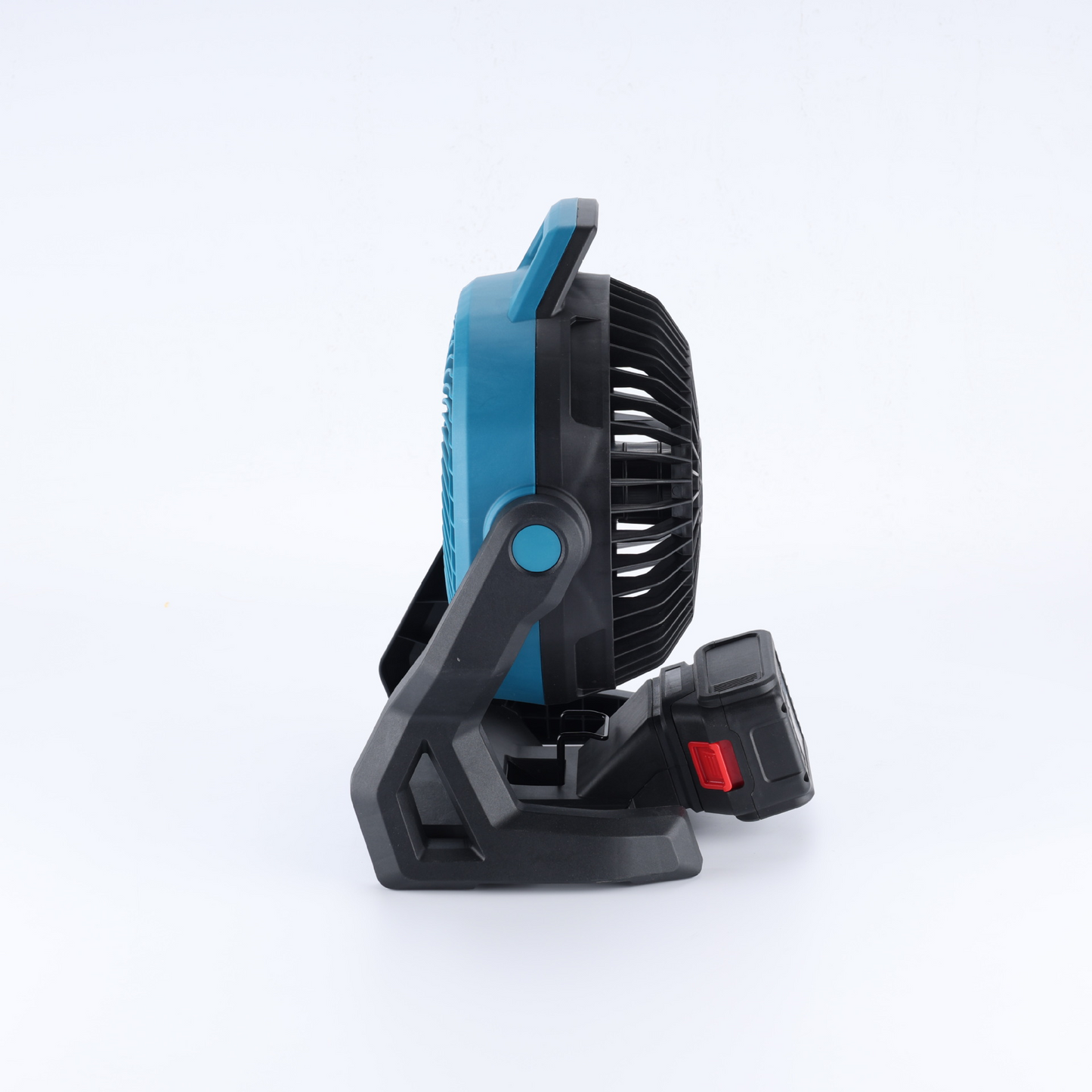 Ventilator portabil de camping, cu 2 acumulatori de 48W, conceput pentru utilizare în aer liber, cu acumulatori, trei trepte de viteză, verde/negru