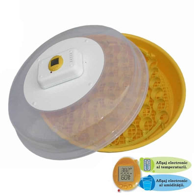 Incubator oua model 103 cu termometru si rotita reglaj, pentru uz gospodaresc