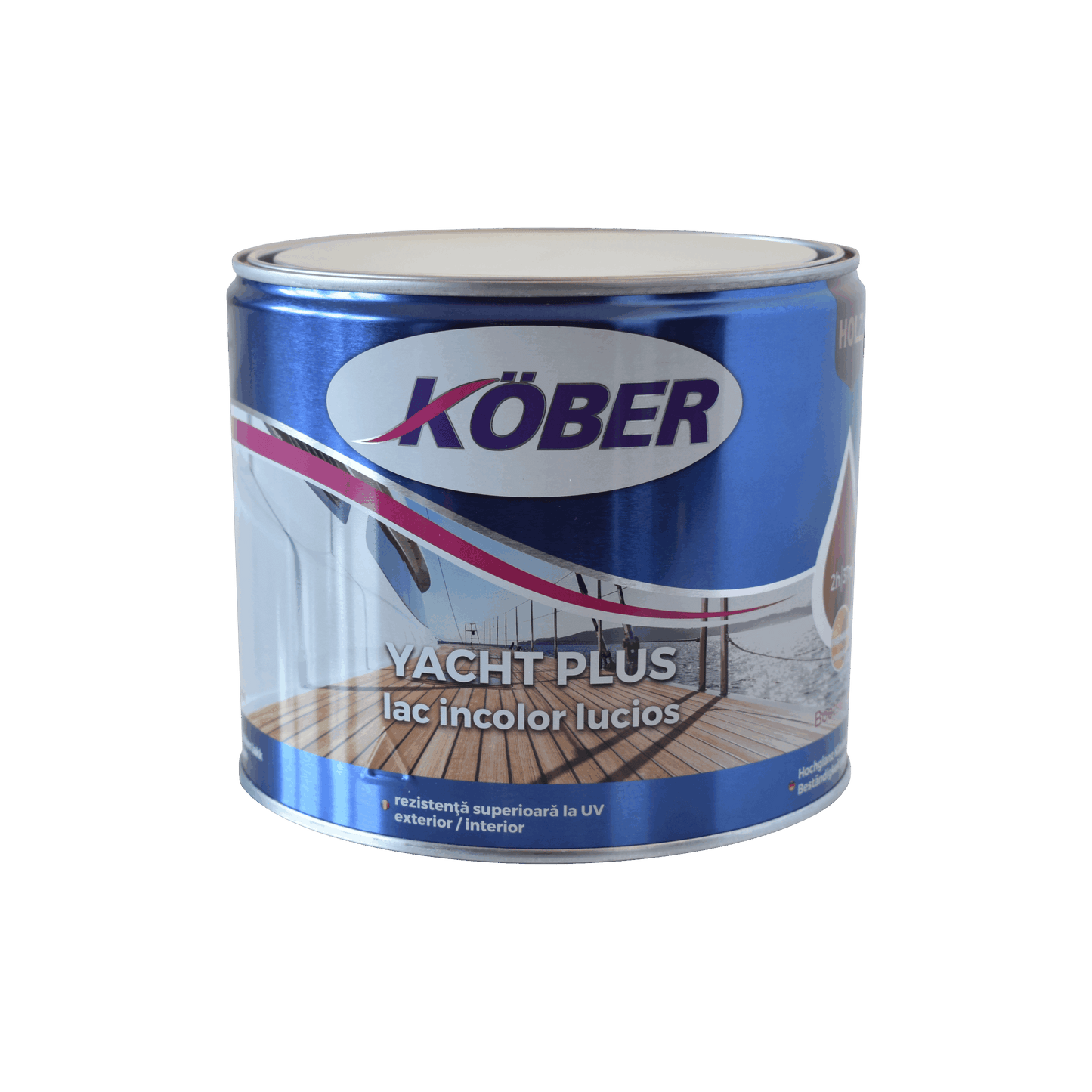Lac incolor lucios pentru lemn Yacht Plus, 2.5L, protectie umiditate si UV