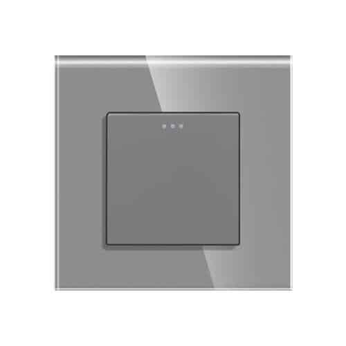 Intrerupator simplu mecanic gri, pentru instalatii electrice standard