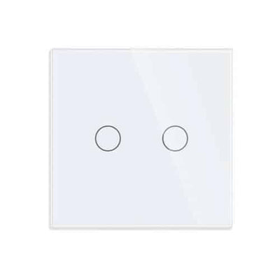 Intrerupator dublu 500W, alb, pentru control doua circuite de iluminat